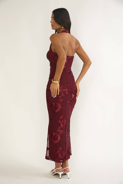 Merlot Meadow Dress- Wine