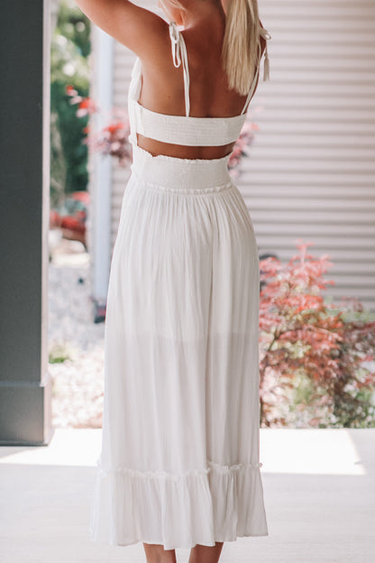 Beachy Bride Maxi Dress - White