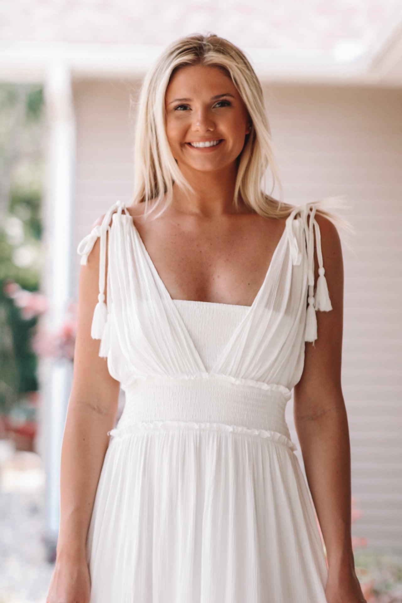 Beachy Bride Maxi Dress - White