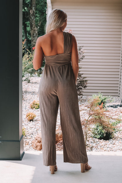 Made For You Metallic Jumpsuit